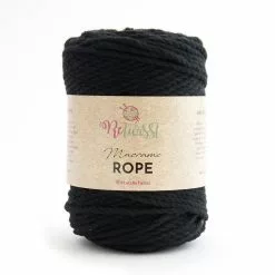 ReTwisst Macrame Rope 4 Mm -Piha & Puutarha Sales Store macrame rope black 02 web 1