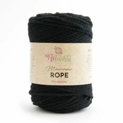 ReTwisst Macrame Rope 4 Mm -Piha & Puutarha Sales Store macrame rope black 02 web 1